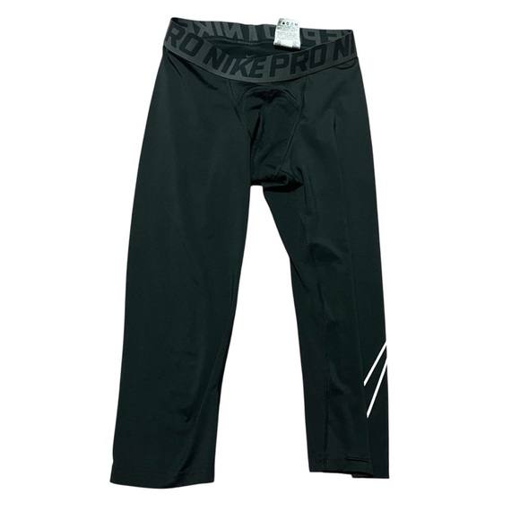 Nike Pro Black Compression Tights Boys size Large Football Baseball Sports - Picture 1 of 7